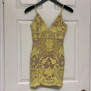 Hello Molly Yellow Lace Dress Size 2 US